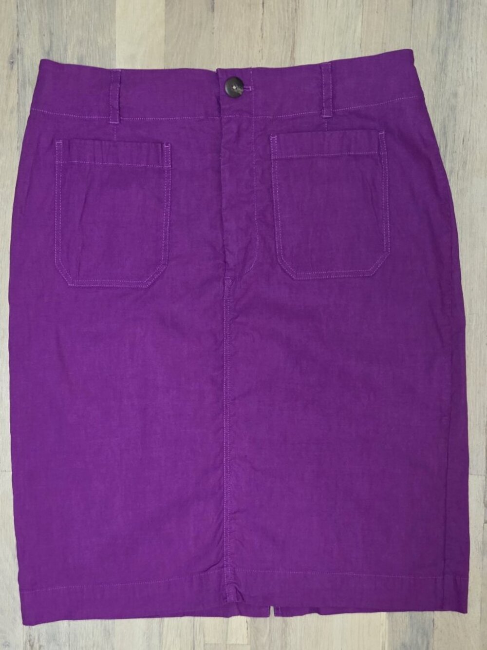 Anthropologie Maeve The Colette Linen Blend Midi Skirt Purple XL